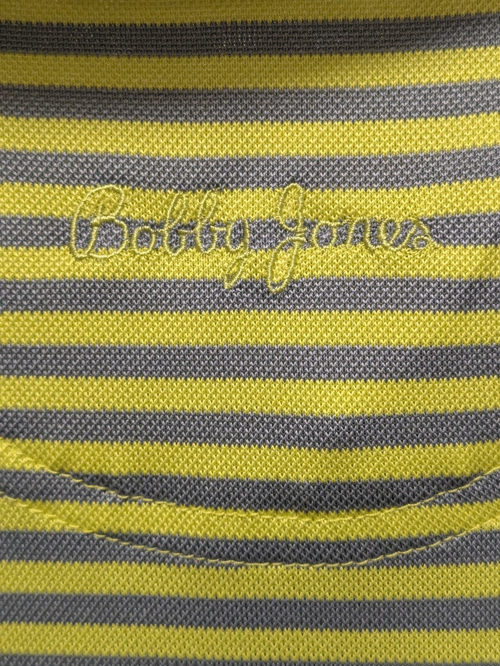 Bobby Jones St Andrews Old Course Performance Golf Polo Striped L - Picture 4 of 5